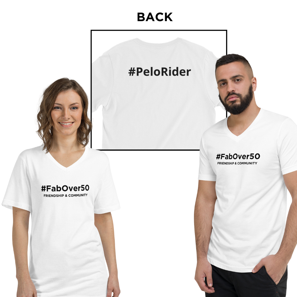 Unisex Short Sleeve V-Neck T-Shirt with Black Writing with Leaderboard Name on Back