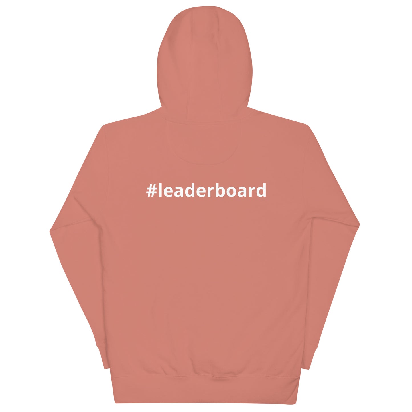 Unisex Hoodie White Writing with Leaderboard Name on Back