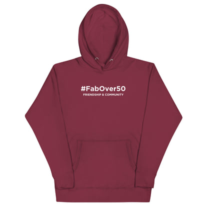 Unisex Hoodie White Writing with Leaderboard Name on Back