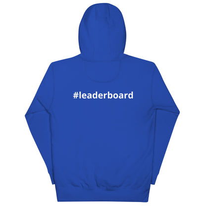 Unisex Hoodie White Writing with Leaderboard Name on Back